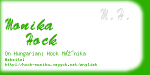 monika hock business card